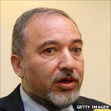 Israeli Foreign Minister Avigdor Lieberman before cabinet meeting, 10 October 2010