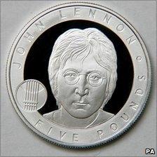 John Lennon £5 coin