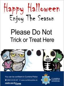 Trick or treat poster