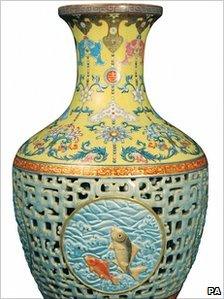 The auctioned vase