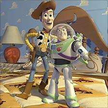 Toy Story stars Woody the Cowboy and Buzz Lightyear