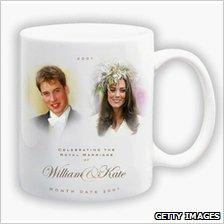 William and Kate wedding memento mug