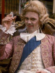 Hugh Laurie as the Prince Regent in Blackadder