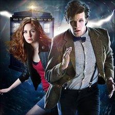 Doctor Who star Matt Smith with Karen Gillan