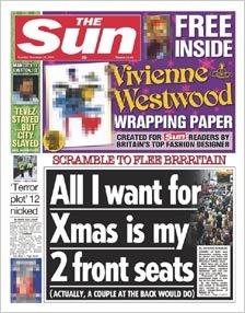 Sun front page