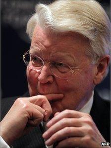 Iceland's President Olafur Ragnar Grimsson at the World Economic Forum in Davos in January 2010