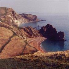 Cliff path above Durdle Door in Dorset