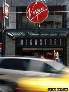 Virgin Megastore in San Francisco before it closed in 2009