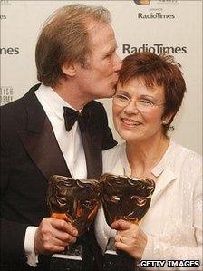 Bill Nighy and Julie Walters at the Bafta TV awards in 2004