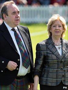 Alex Salmond and his wife Moira