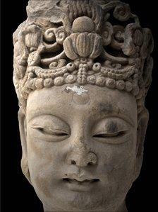 Head of Vairocana Buddha, Baodingshan, Dazu, Southern Song dynasty (AD1174-1252).