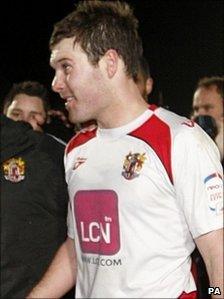 Scott Laird after the Newcastle game