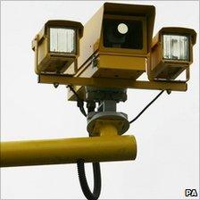 A fixed speed camera