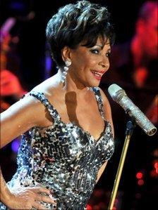 Dame Shirley Bassey performing at the Electric Proms in 2009