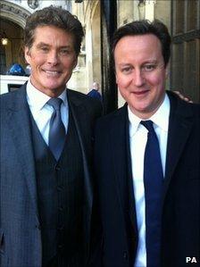 David Hasselhoff and David Cameron