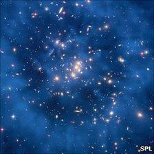 Hubble image of cluster CI 0024+17