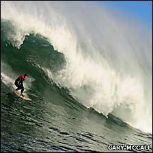 Lyndon surfing in Northern Ireland. Picture: Gary McCall