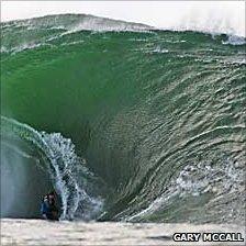 Lyndon surfing in Northern Ireland. Picture: Gary McCall