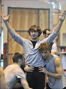 Ivan Putrov in rehearsal for The Most Incredible Thing