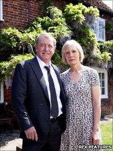 Former cast member John Nettles and Jane Wymark in Midsomer Murders