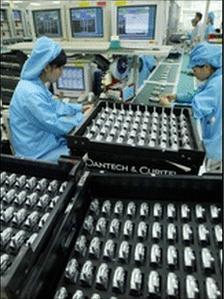 Mobile phone production in South Korea