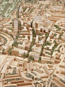 A model of the Earls Court development