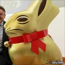 Lindt model of its trademark Easter bunny