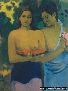 Two Tahitian Women, by Paul Gauguin