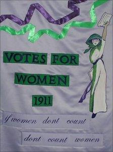 Votes for Women banner