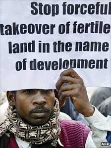 File picture of a protest in Bengal against forcible takeover of land by the government