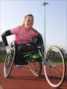 Mel Nicholls, wheelchair racer