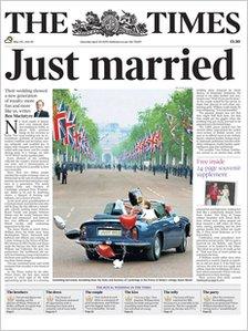 The Times front page