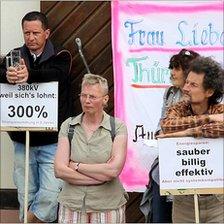 Green demonstration in Schalkau, Germany