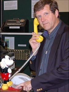 Dr Jason Monaghan at Guernsey Telephone Museum