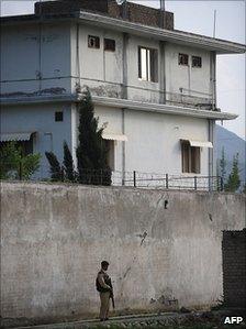 Bin Laden's compound in Abbottabad, Pakistan