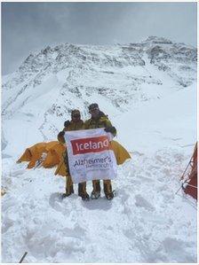 Malcolm and Richard Walker at the North Col of Everest