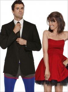Jones and Claudia Winkleman in Let's Dance for Sport Relief in 2010