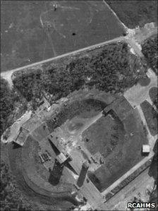 Arial photo of Peenemunde taken in 1943