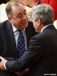 Alex Salmond and Iain Gray