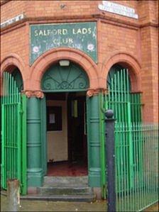 Entrance to Salford Lads' Club