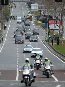 Presidential motorcade in Turkey