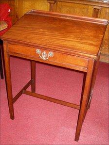 Charlotte Bronte's writing desk