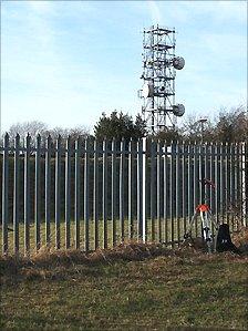 Measuring equipment at Newtonwood Lane, Nottinghamshire