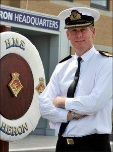 Commodore Paul Chivers OBE Royal Navy, Commanding Officer HMS Heron