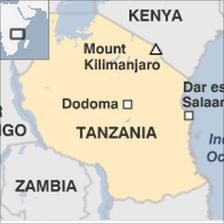 map of Tanzania