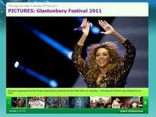 Screengrab of Newsround Glastonbury 2011 gallery