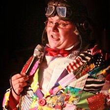 Dion Griffiths performing as Roy 'Chubby' Brown