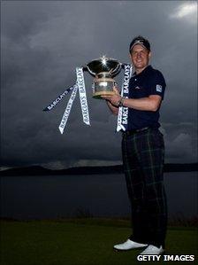 Barclays Scottish Open winner Luke Donald