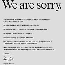 Rupert Murdoch's apology letter