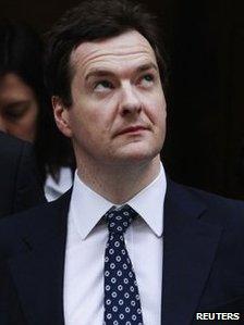 British Chancellor George Osborne at Downing Street (26 June 2011)